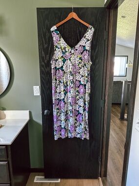 Joyspun Floral V-Neck Dress